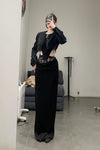OUDE WAAG Core Velvet New Jet Sleeping skirt OW-23SS-SK05 Black